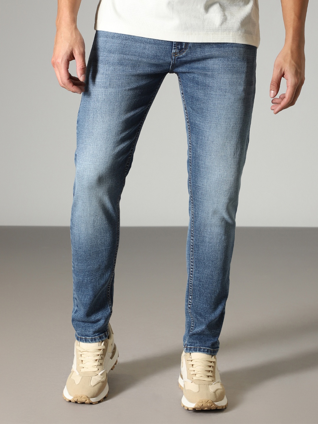 

Banana Club Men Jean Slim Fit Heavy Fade Jeans, Blue