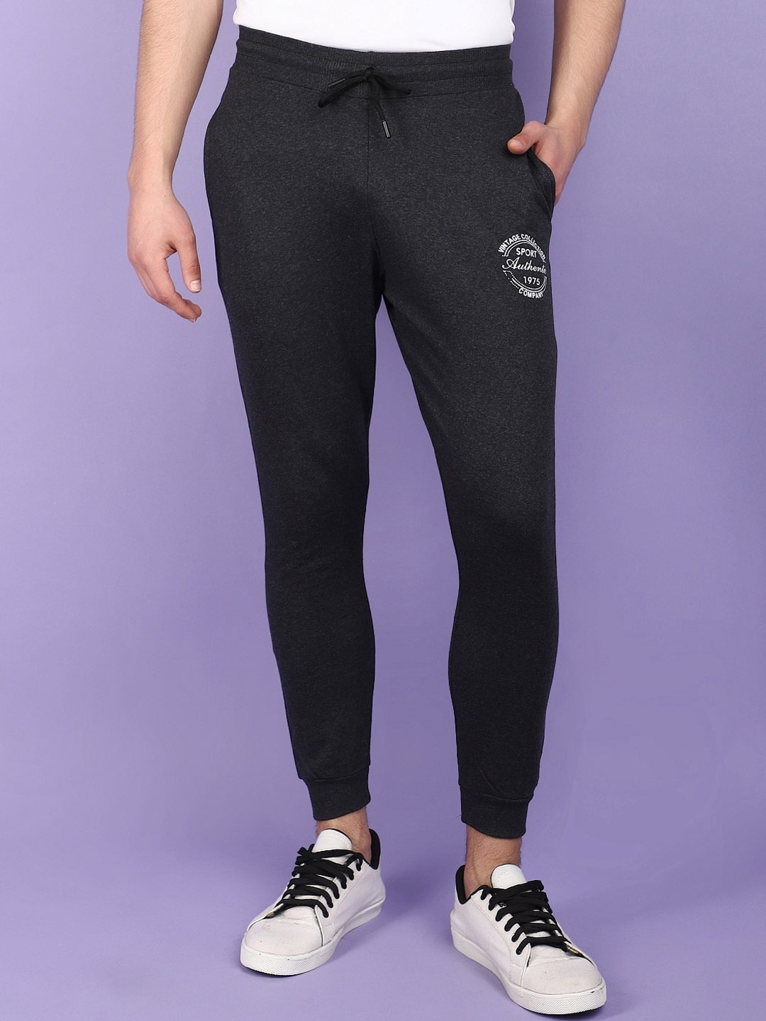

V-Mart Men Cotton Sports Jogger, Grey