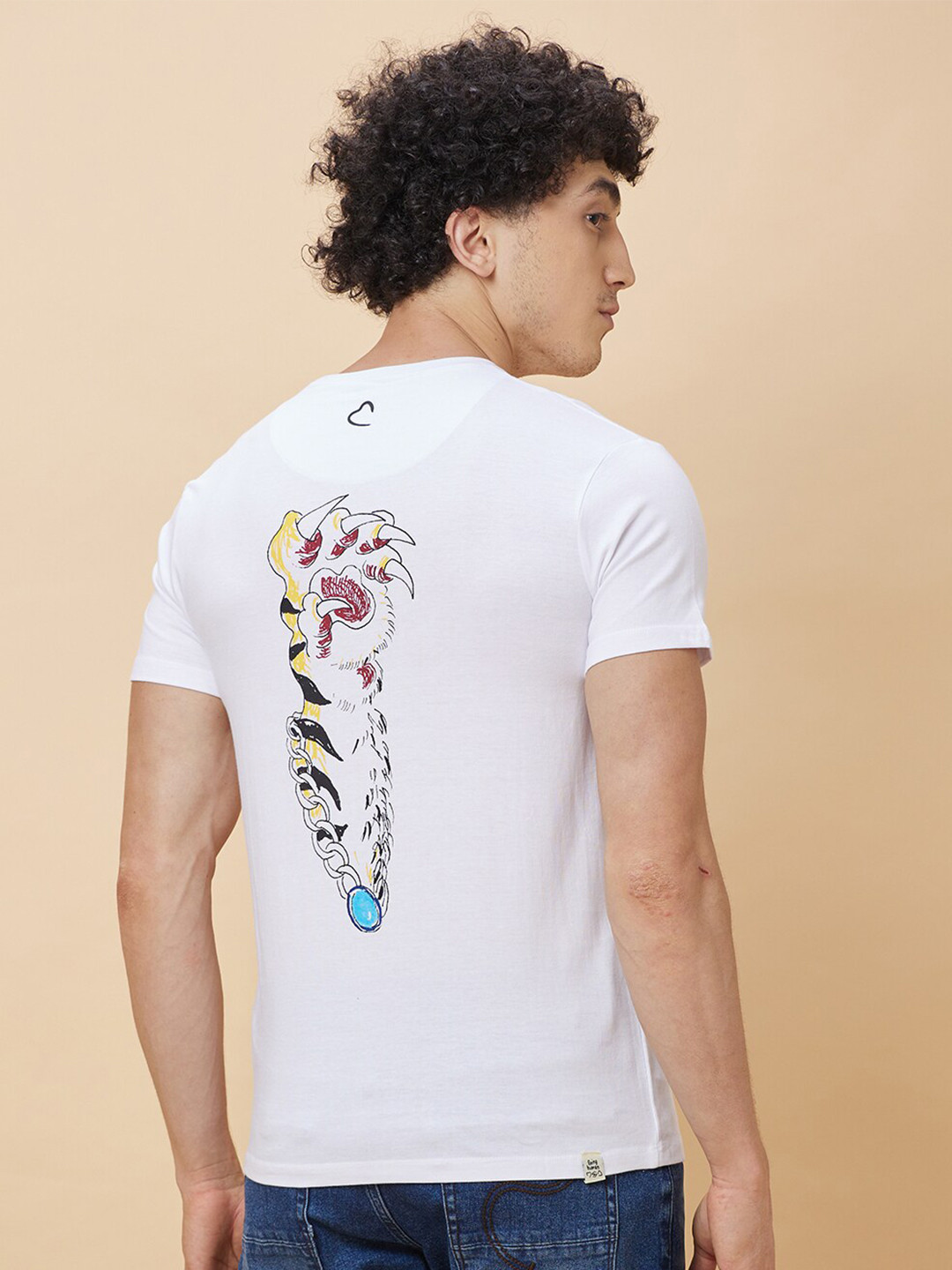 

Being Human Round Neck Short Sleeves T-shirt, White