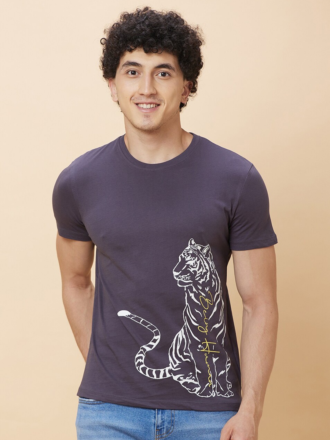 

Being Human Graphic Printed T-shirt, Grey