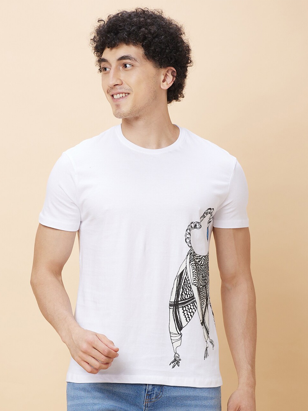 

Being Human Graphic Printed T-shirt, White