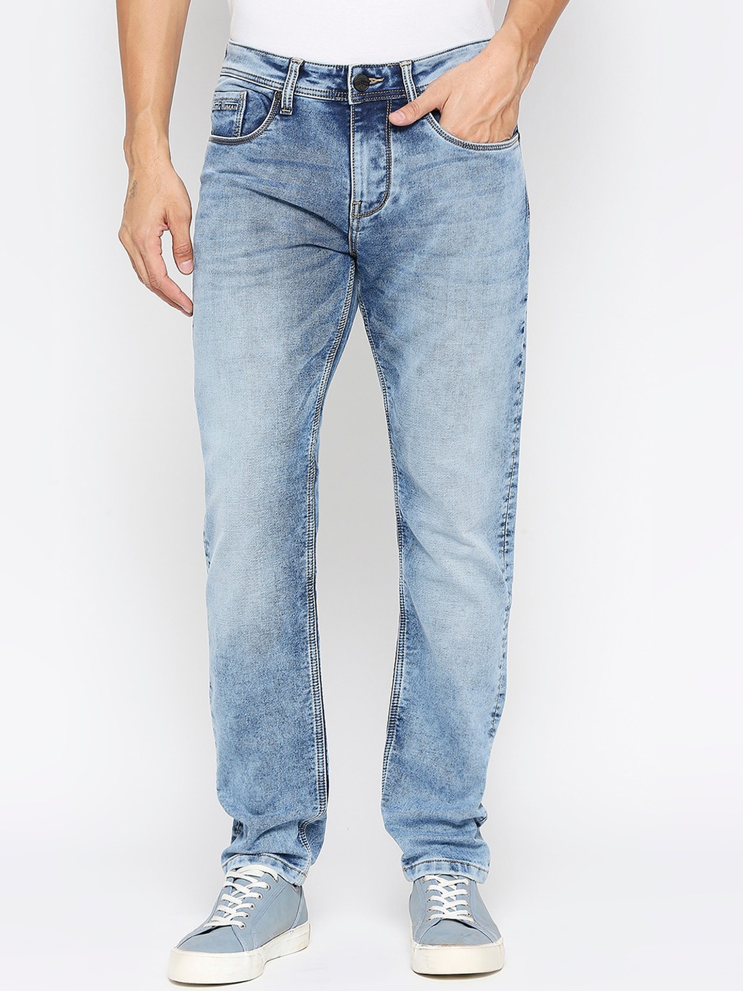 

Being Human Men Slim Fit Heavy Fade Jeans, Blue