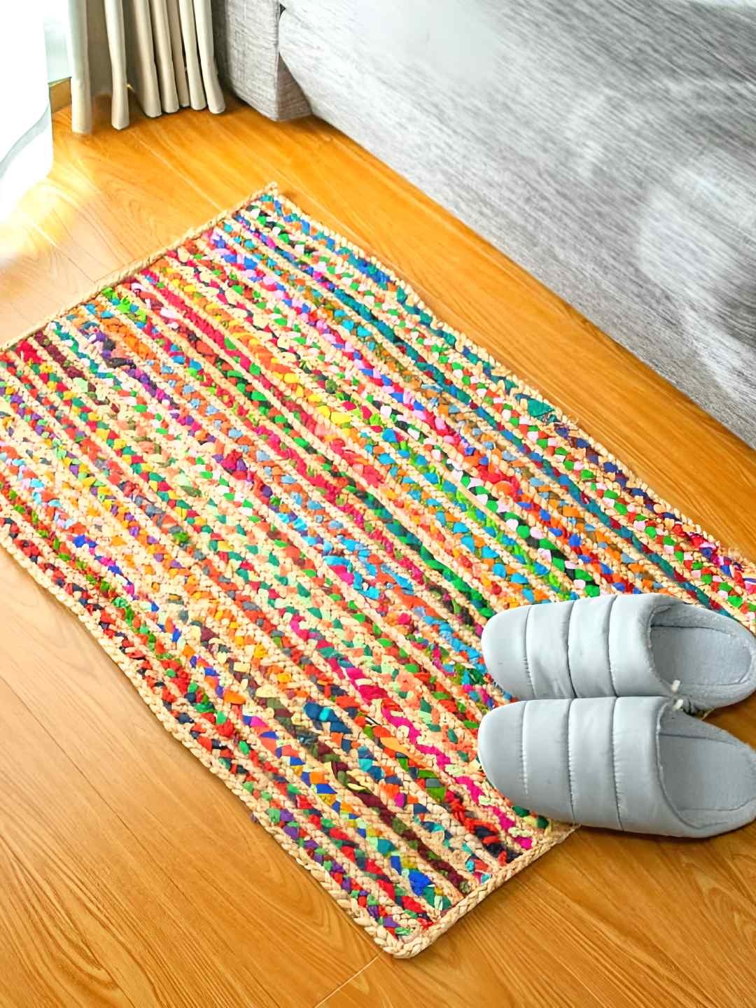 

Housine Beige & Orange Coloured Jute Floor Mat
