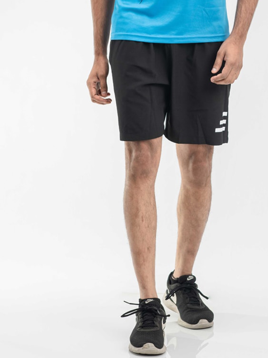 

DRYP EVOLUT Men Training or Gym Mid-Rise Sports Shorts, Black