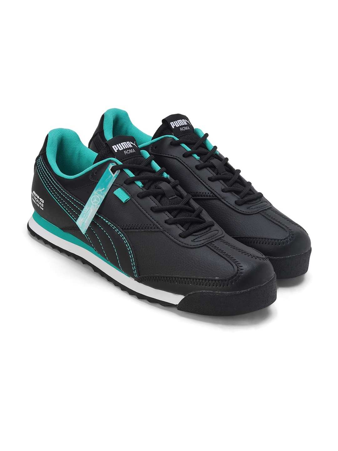 

PUMA Motorsport Unisex Mercedes-AMG PETRONAS Roma Via Sneakers, Black