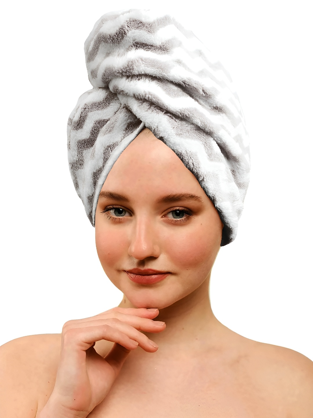 

Lunar Days Grey Striped 300 GSM Hair Wrap Towel