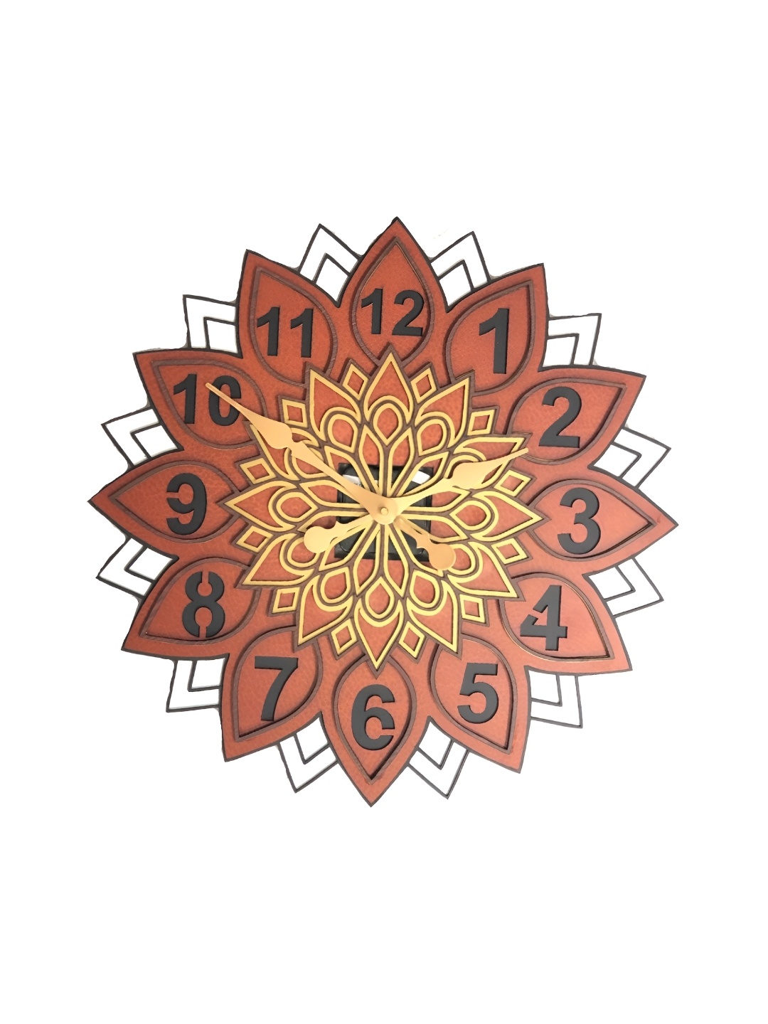 

Craft Smith Brown & Black Embellished Round Traditional Wall Clock