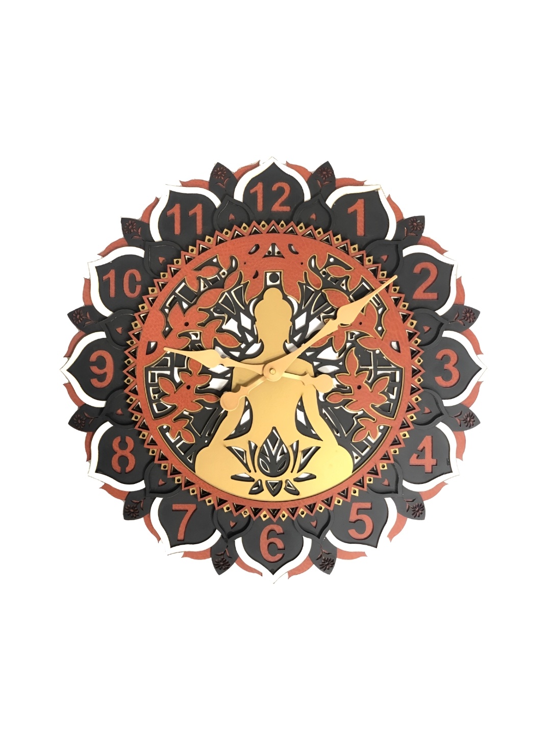 

Craft Smith Brown Embellished Round Traditional Wall Clock
