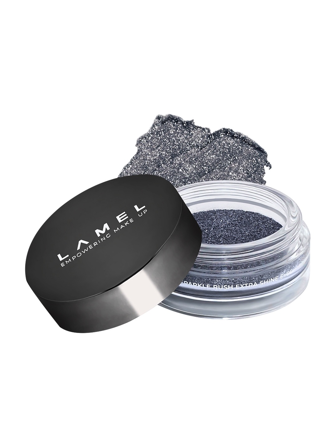 

LAMEL Flamy Sparkle Rush Extra Shine Long Lasting Eyeshadow 2g - Glitch 402, Grey