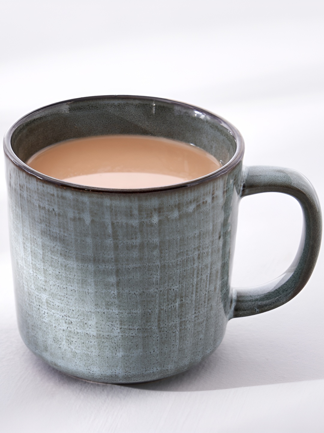 

Home Centre Cerradura Grey Textured Stoneware Glossy Mugs 360 ml