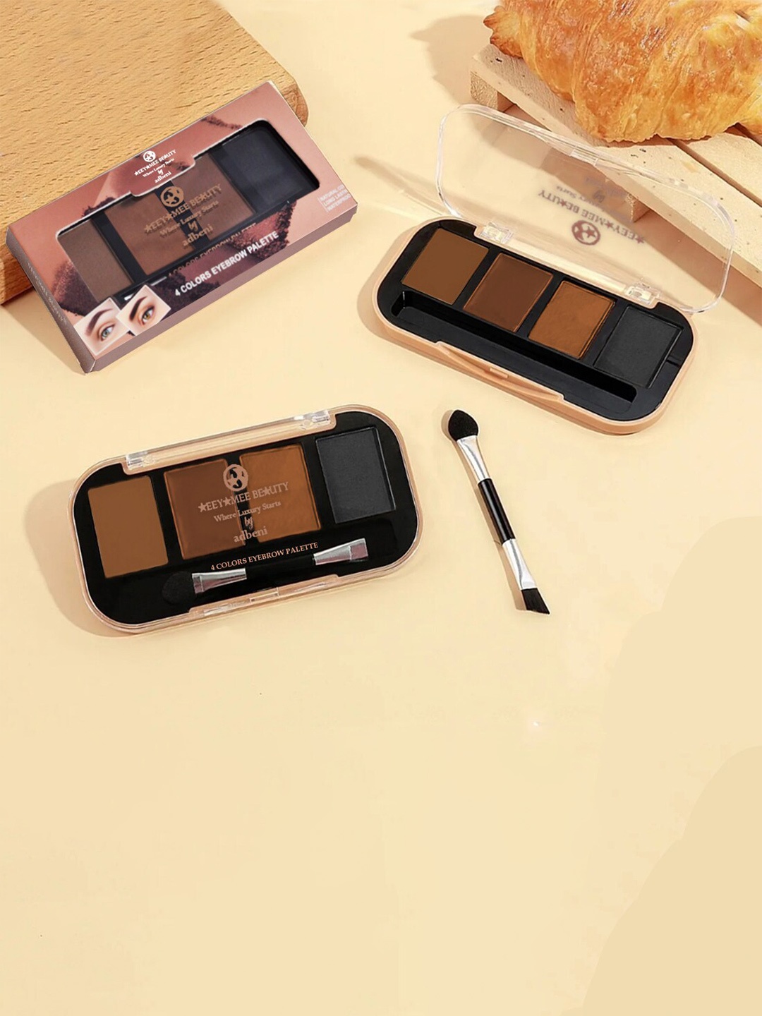 

Adbeni 4-In-1 Long Lasting & Waterproof Eyebrow Palette - Shade 02, Brown