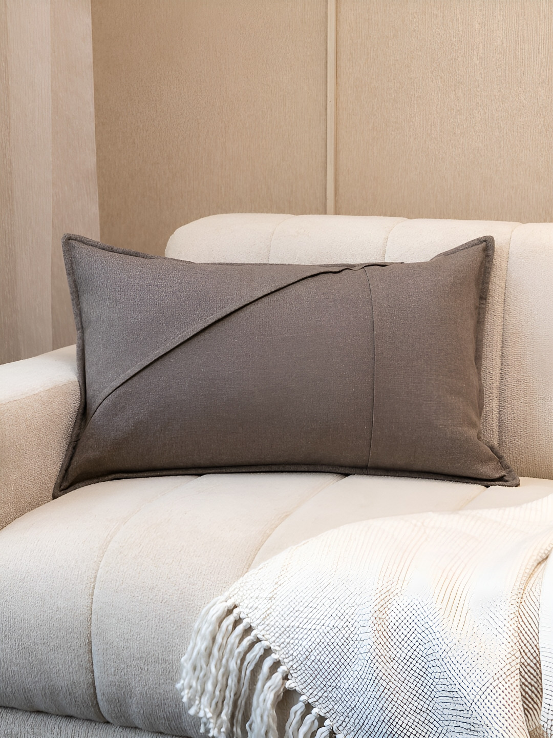 

Eris Home Grey Rectangle Cushion Cover