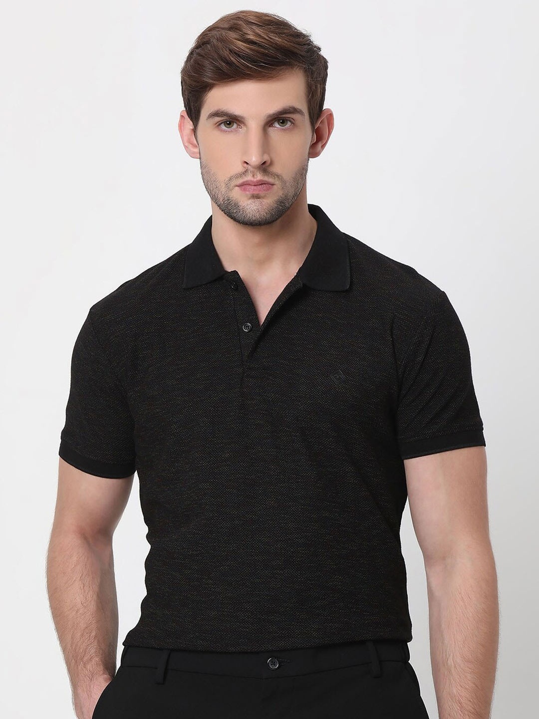 

Mufti Polo Collar Slim Fit T-shirt, Black