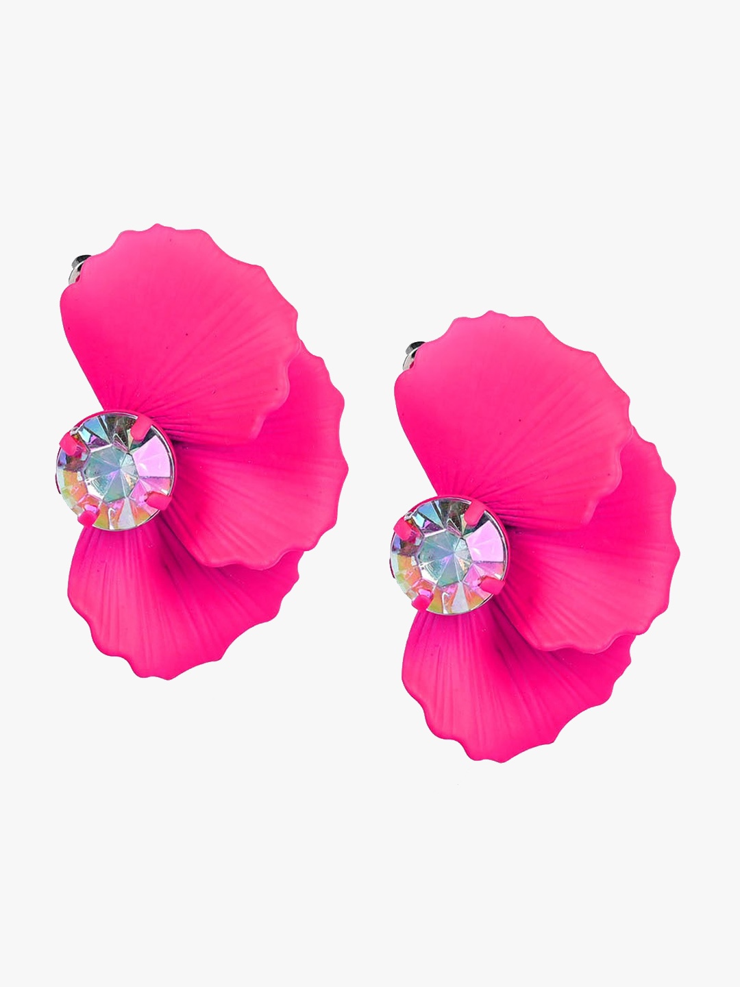 

Kazo Stone Studded Contemporary Stud Earrings, Pink