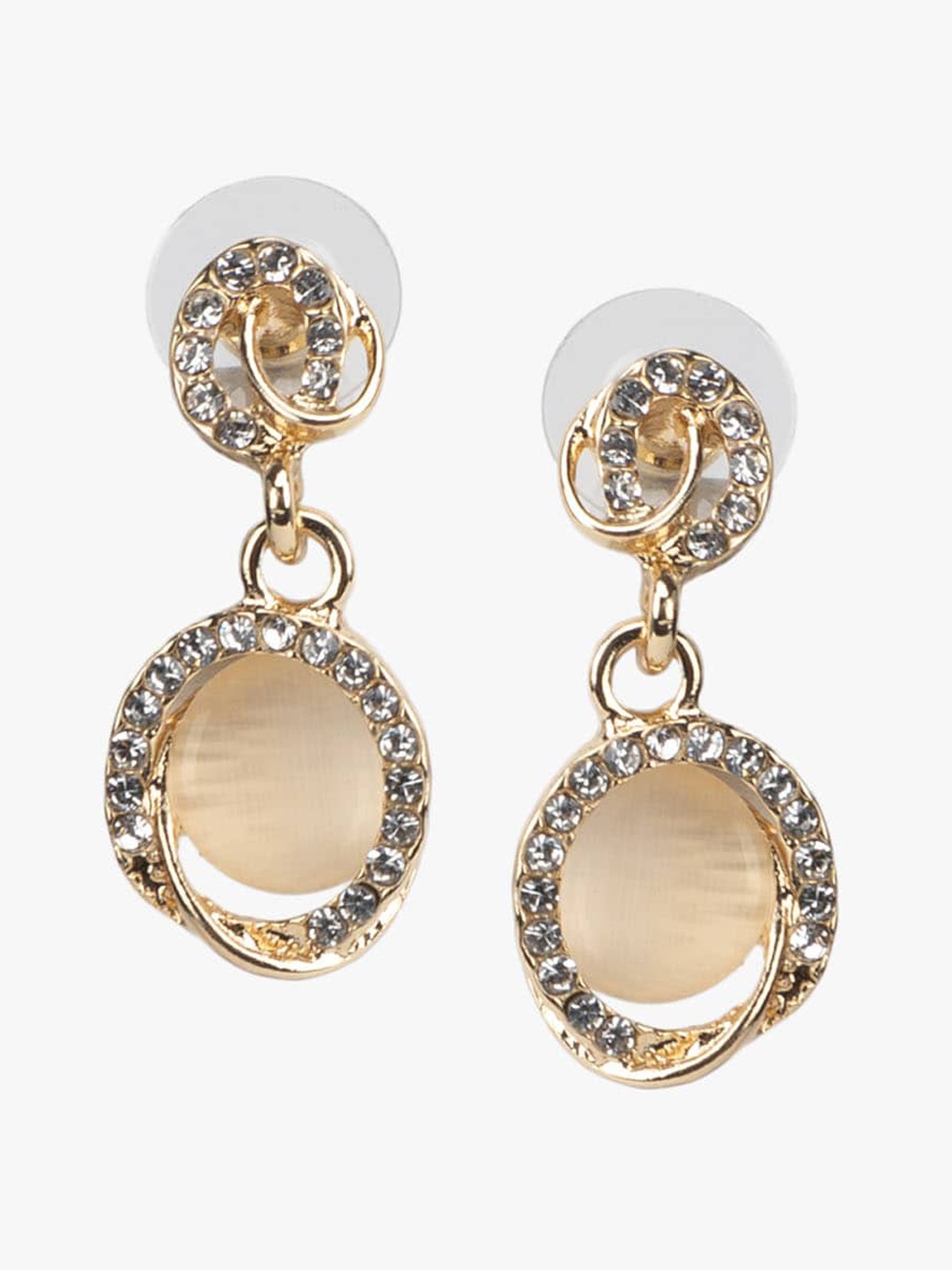 

Kazo Gold Plated Contemporary Drop Earrings