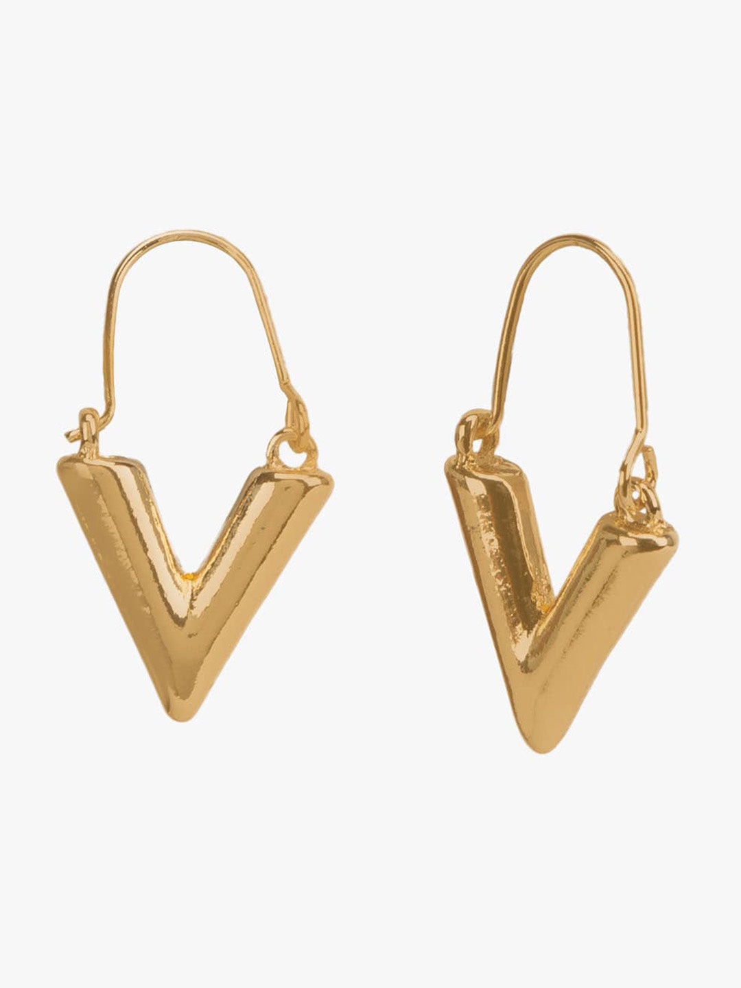 

Kazo Contemporary Hoop Earrings, Gold