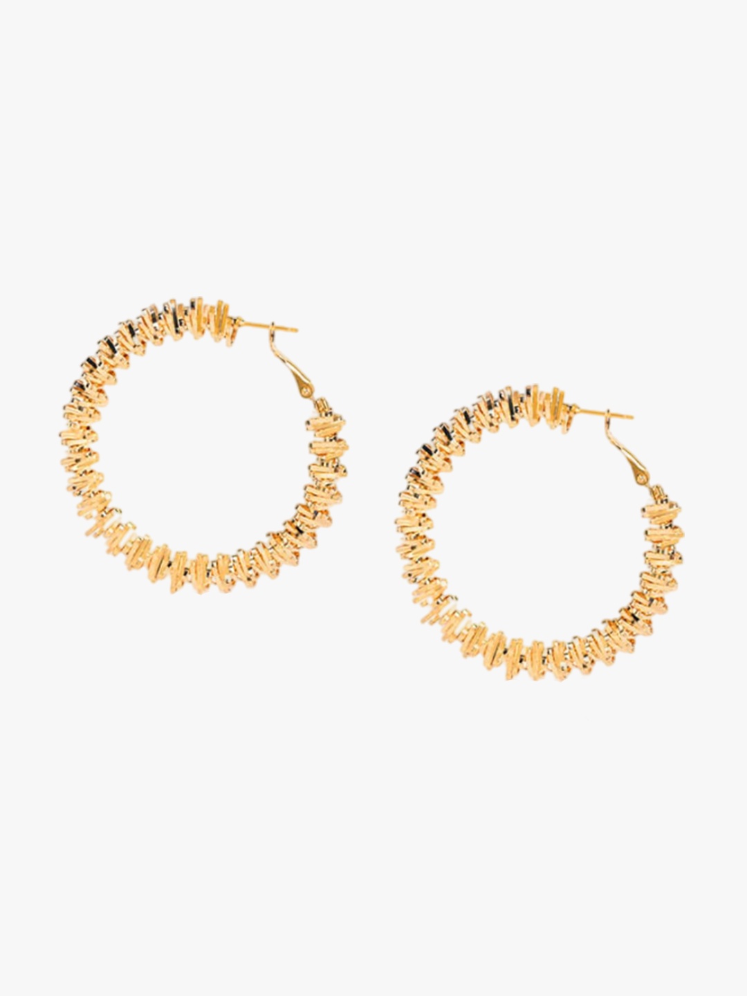 

Kazo Gold-Plated Contemporary Hoop Earrings