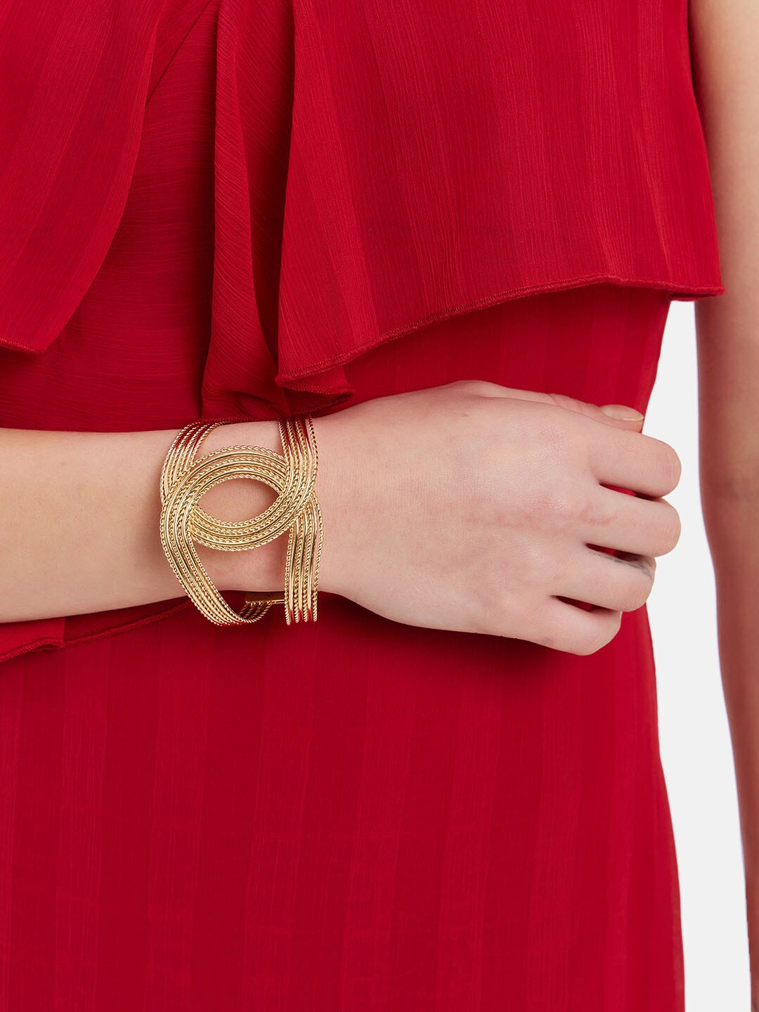 

Kazo Gold Plated Kada Bracelet