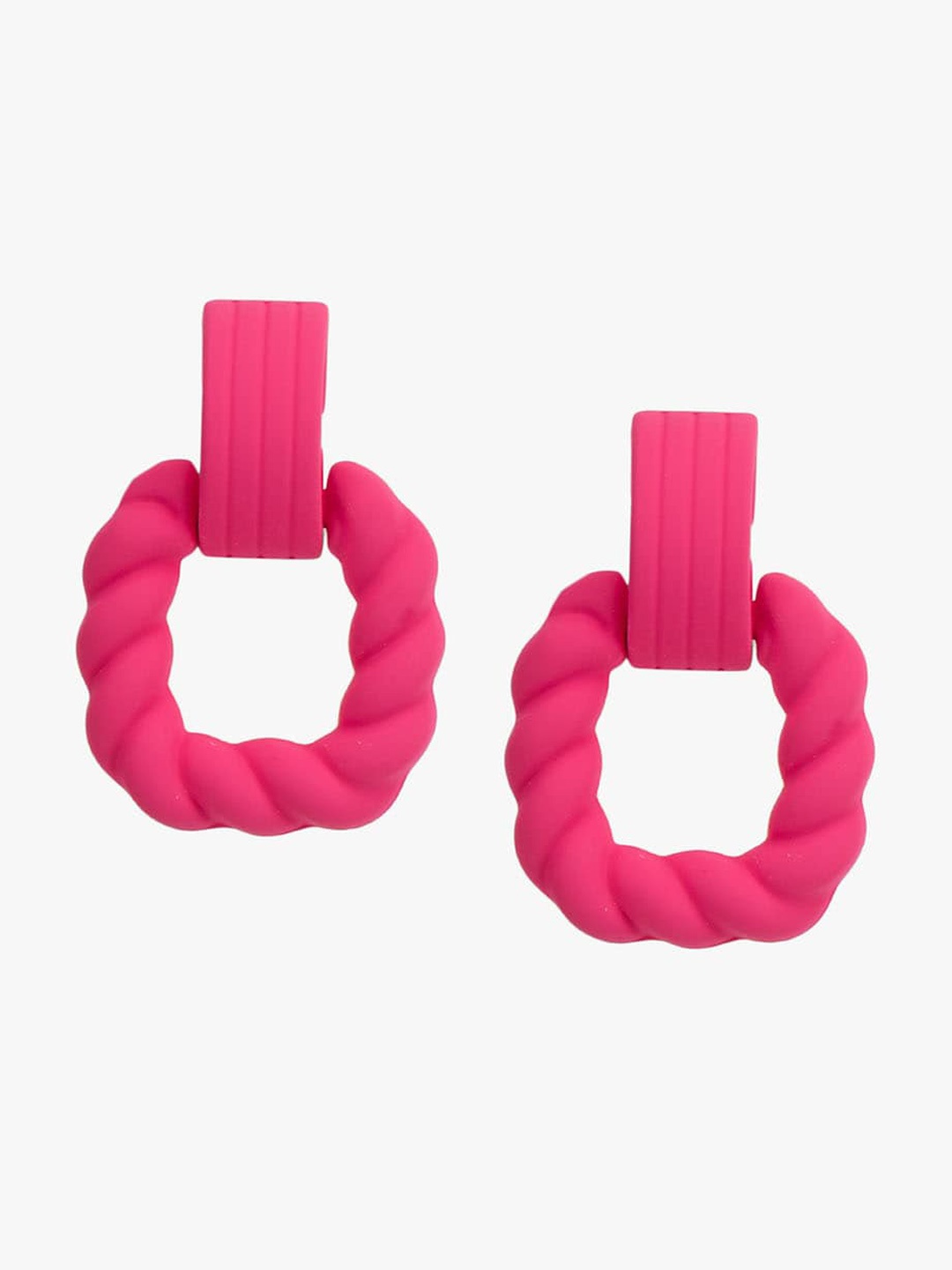 

Kazo Geometric Drop Earrings, Pink