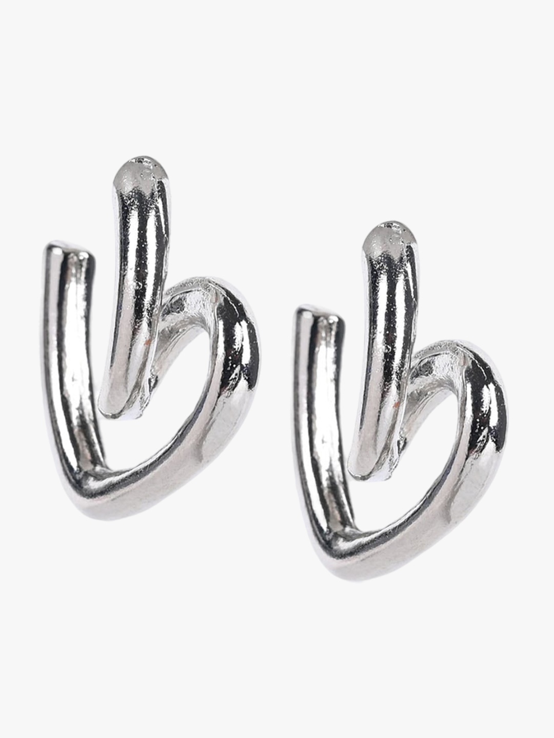 

Kazo Silver Plated Twisted Heart Drop Earrings