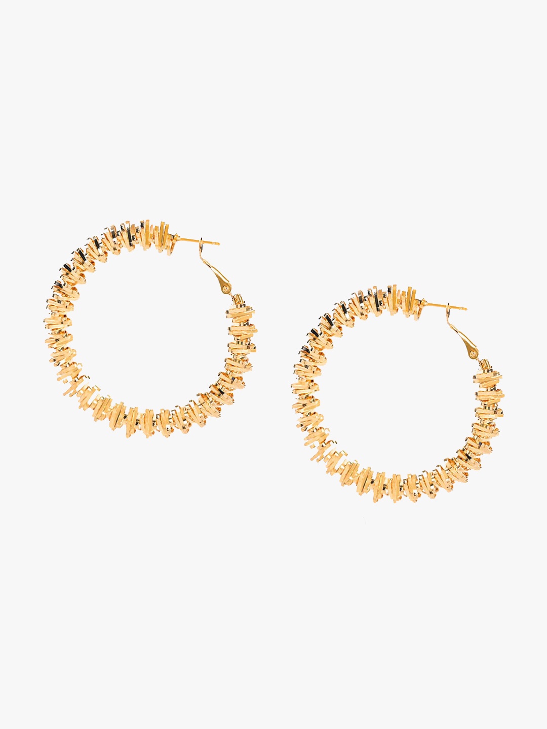 

Kazo Gold-Plated Contemporary Hoop Earrings