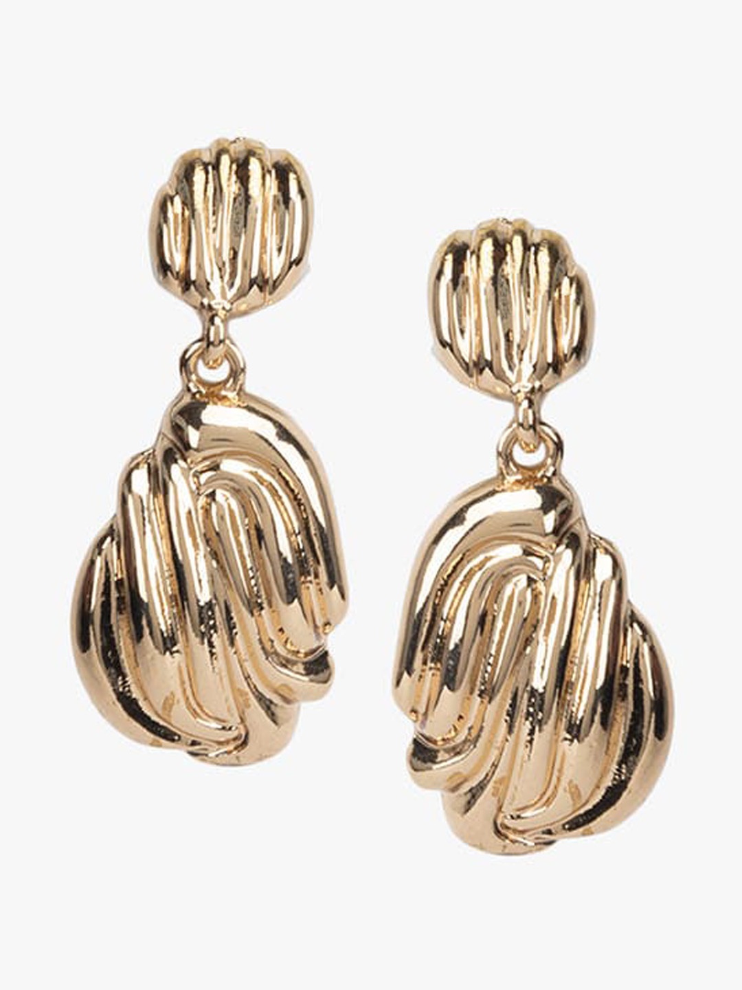 

Kazo Gold-Plated Contemporary Drop Earrings