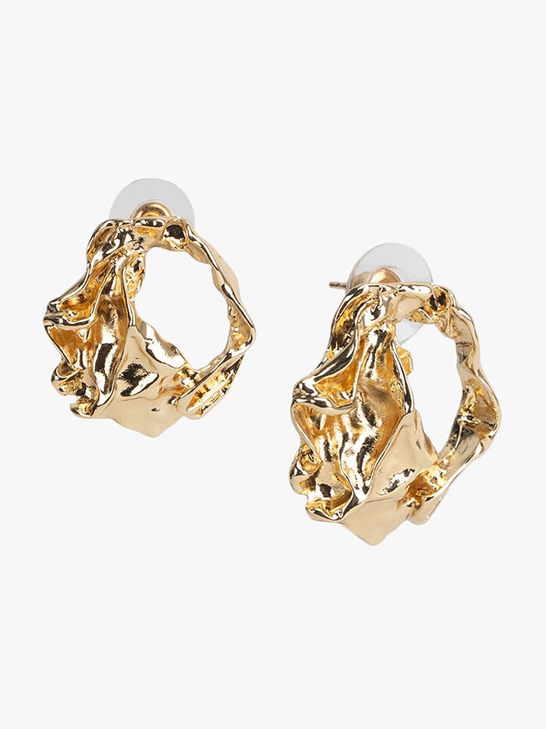 

Kazo Gold-Plated Contemporary Studs Earrings