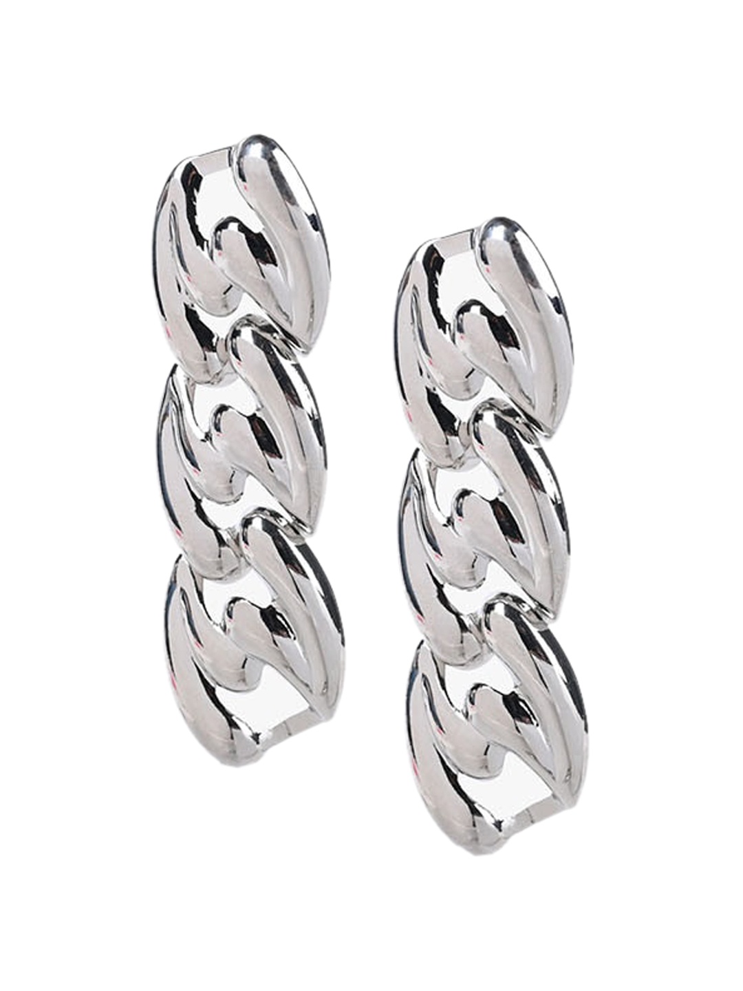 

Kazo Silver Plated Contemporary Drop Earrings