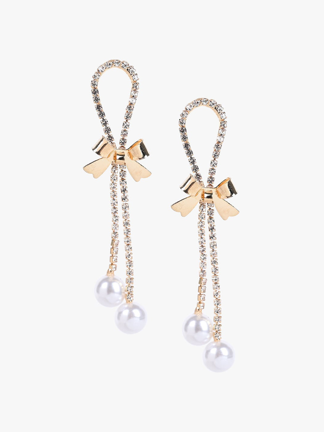 

Kazo Gold-Plated Contemporary Drop Earrings