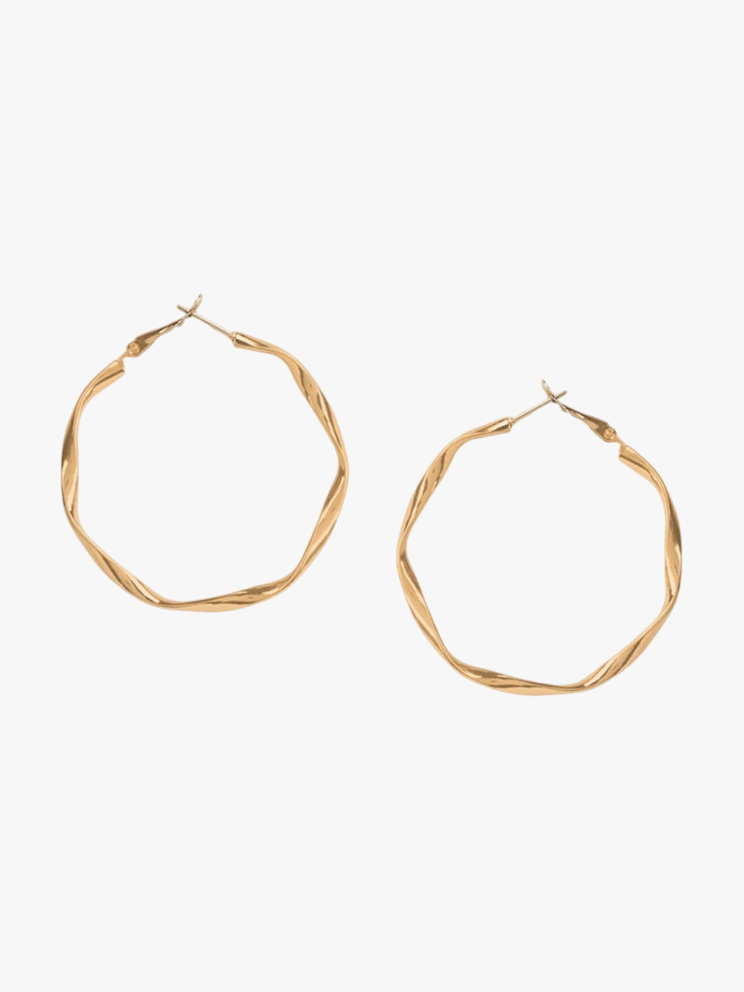 

Kazo Gold-Plated Classic Twisted Hoops