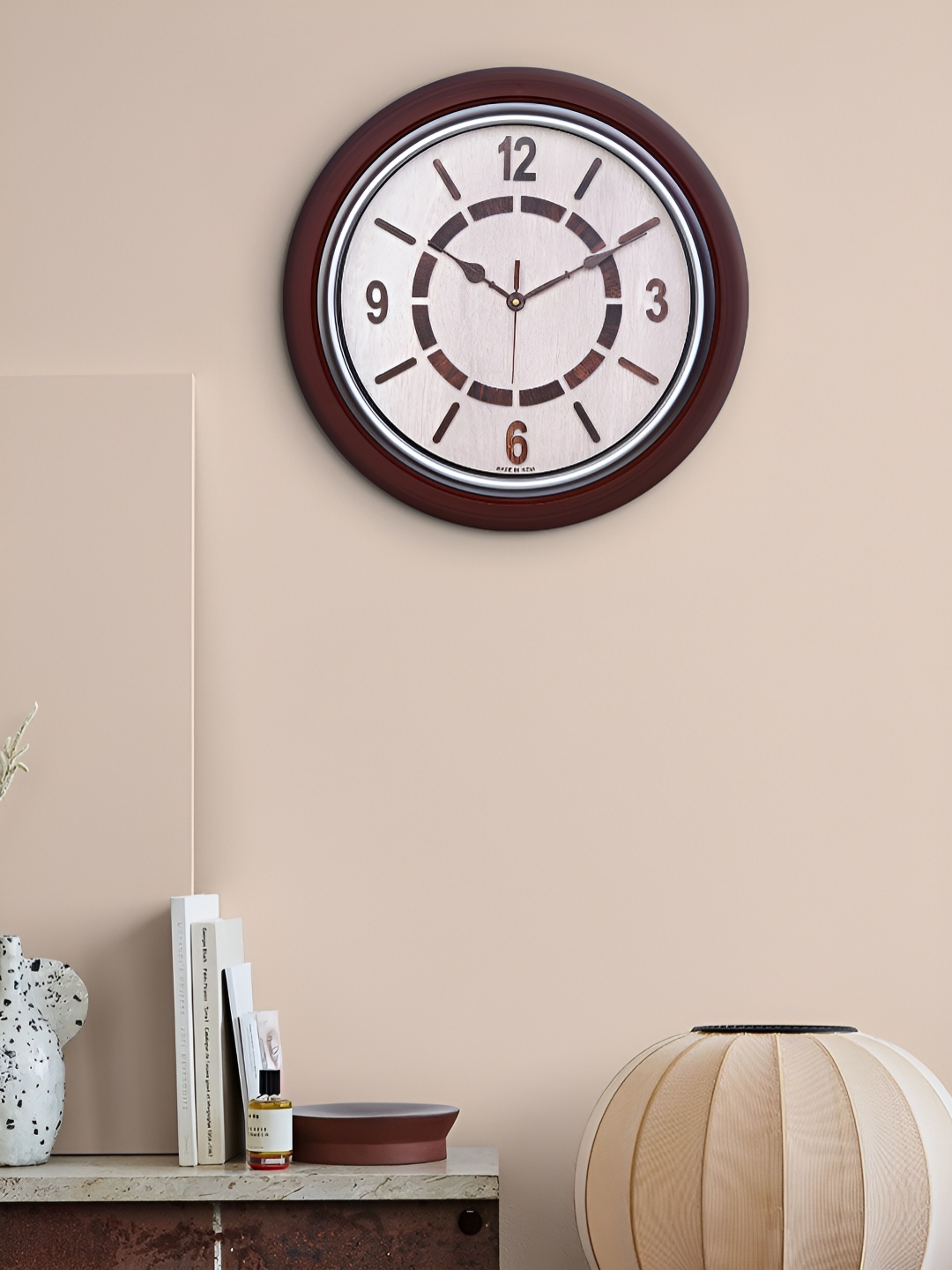 

Craft Smith Brown & Beige Wooden Contemporary Round Wall Clock