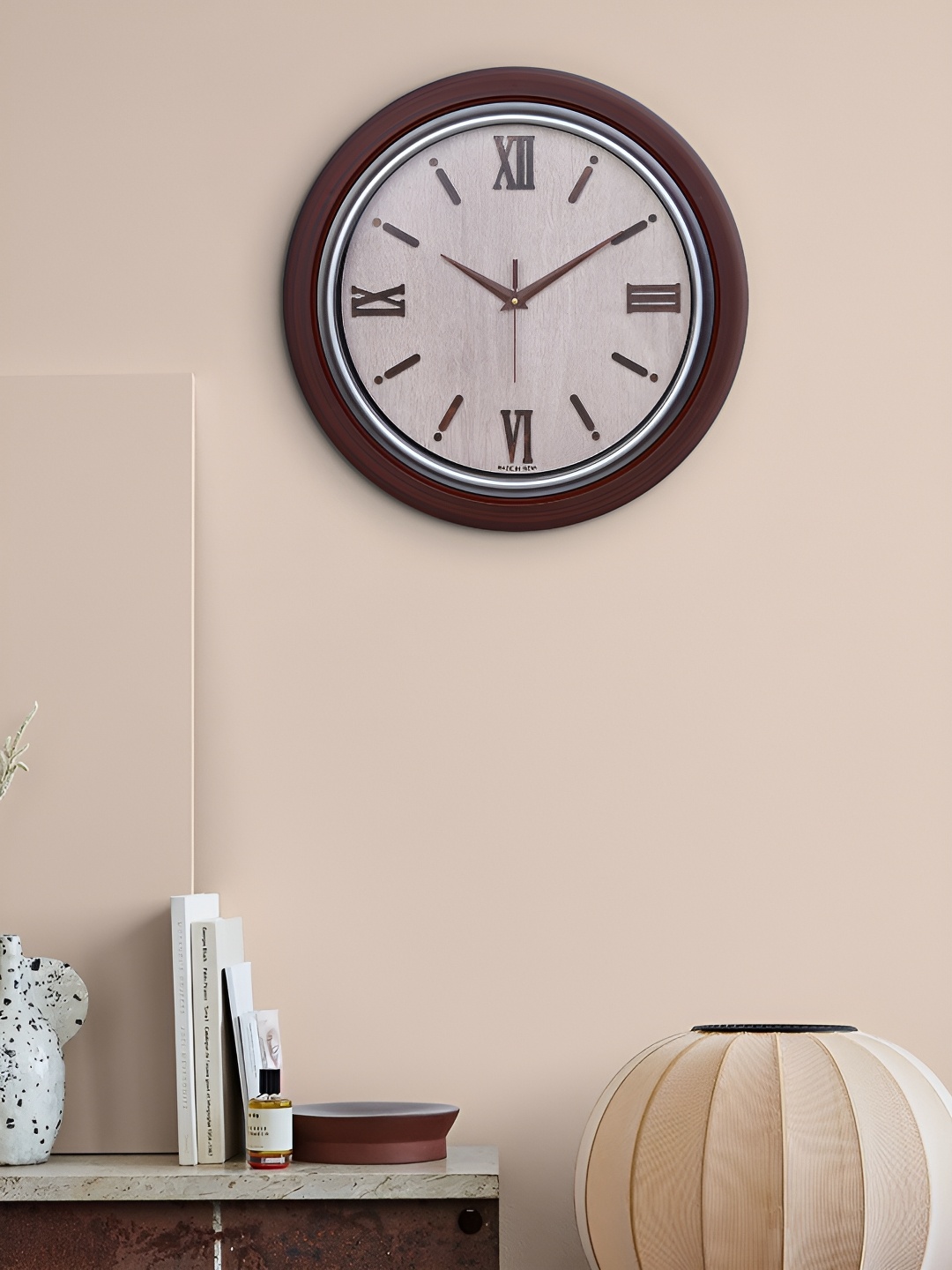 

Craft Smith Brown & Grey Wooden Contemporary Round Wall Clock