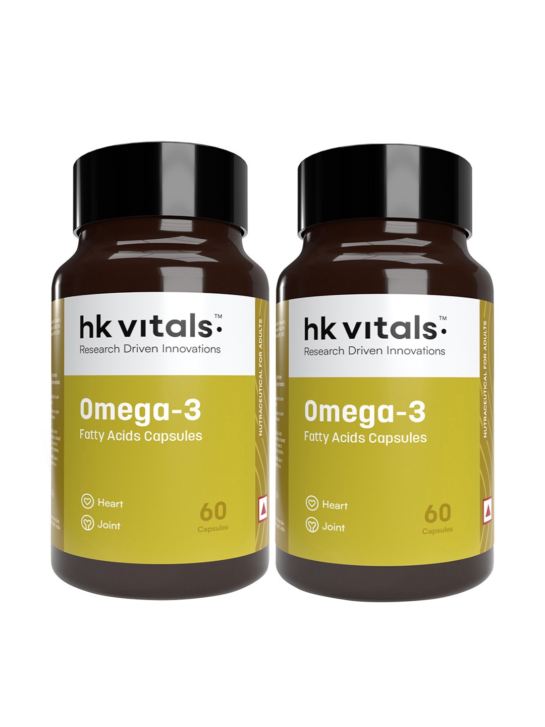 

HK VITALS Set Of 2 Omega 3 Capsules - 60 Capsules Each, White