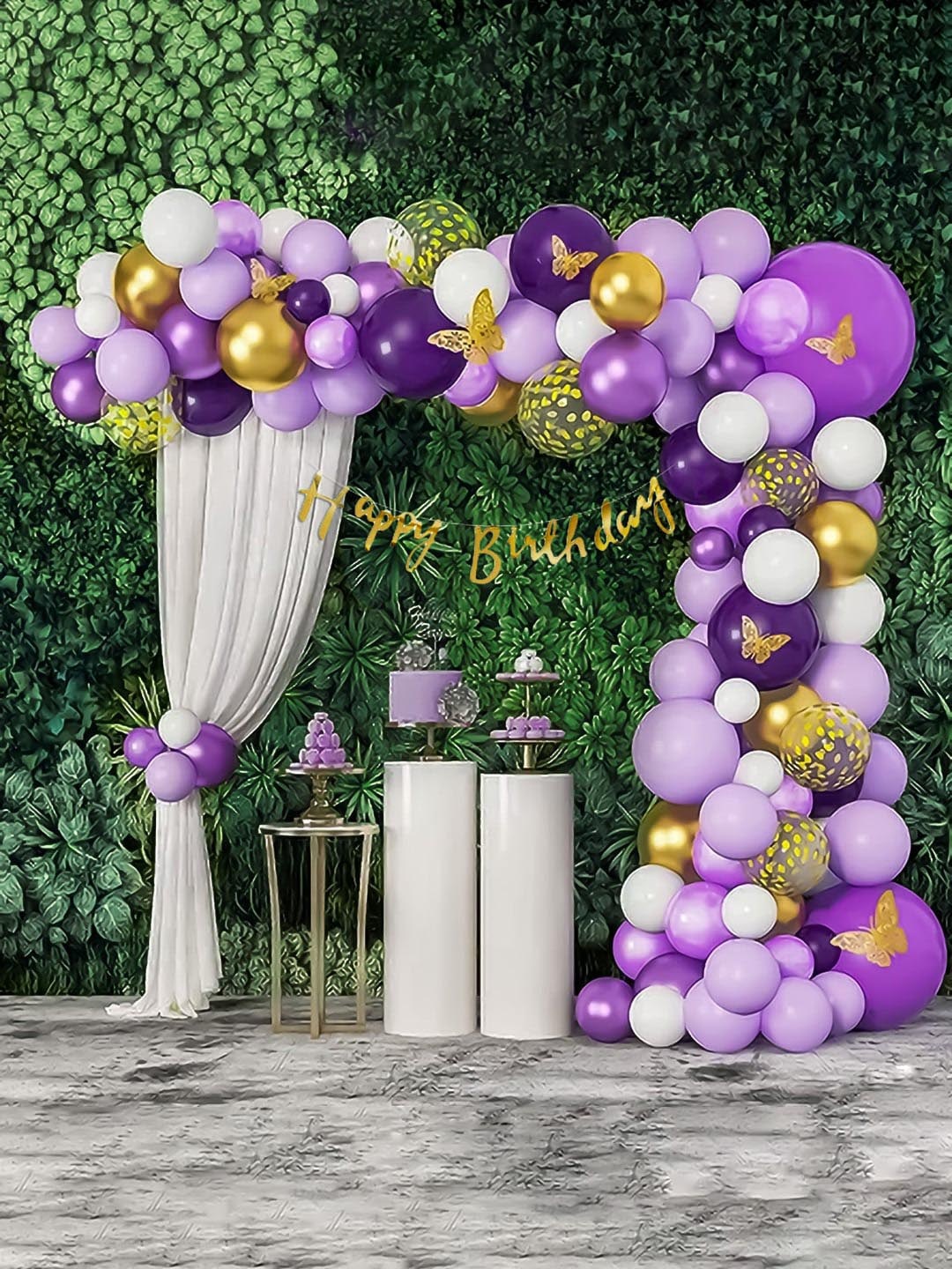

Special You Gold Toned & Purple 83 Pieces Birthday Decoration