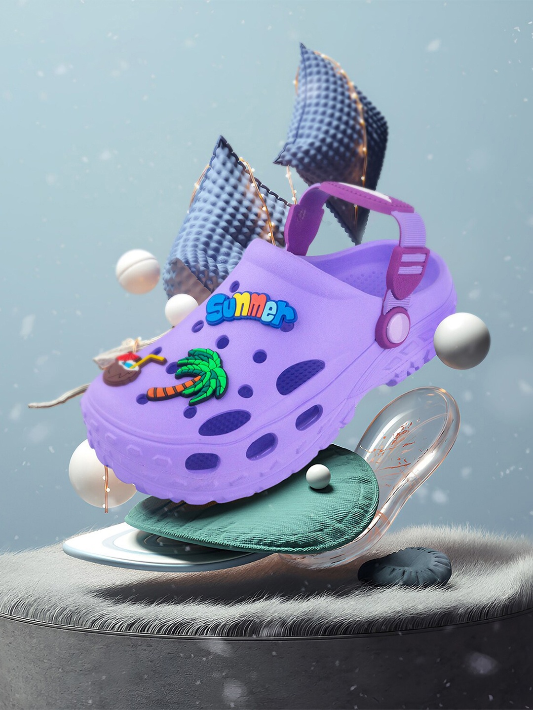 

Red Tape Kids Self Design Clogs, Lavender