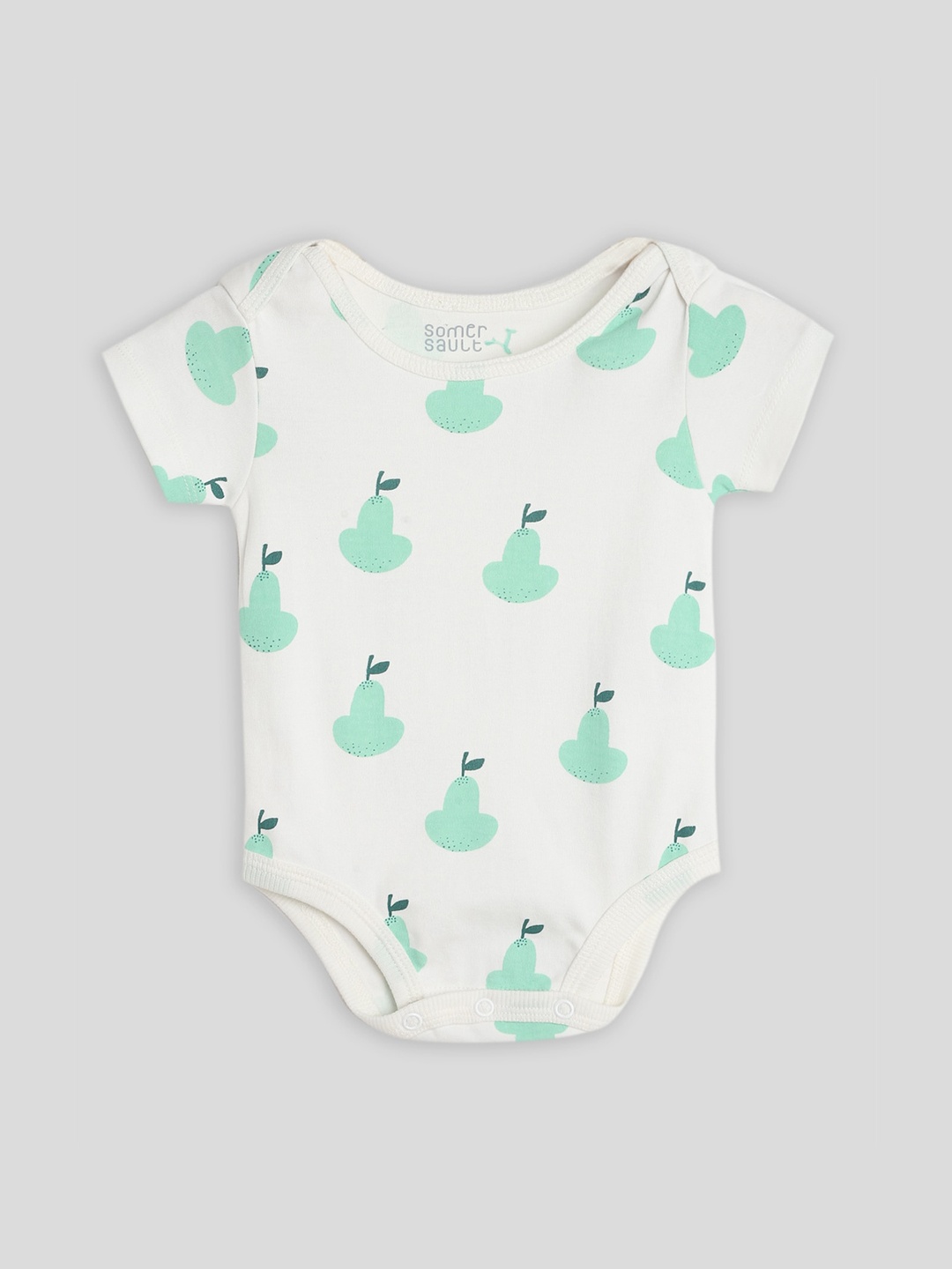 

Somersault Infant Boys Printed Pure Cotton Bodysuit, Cream