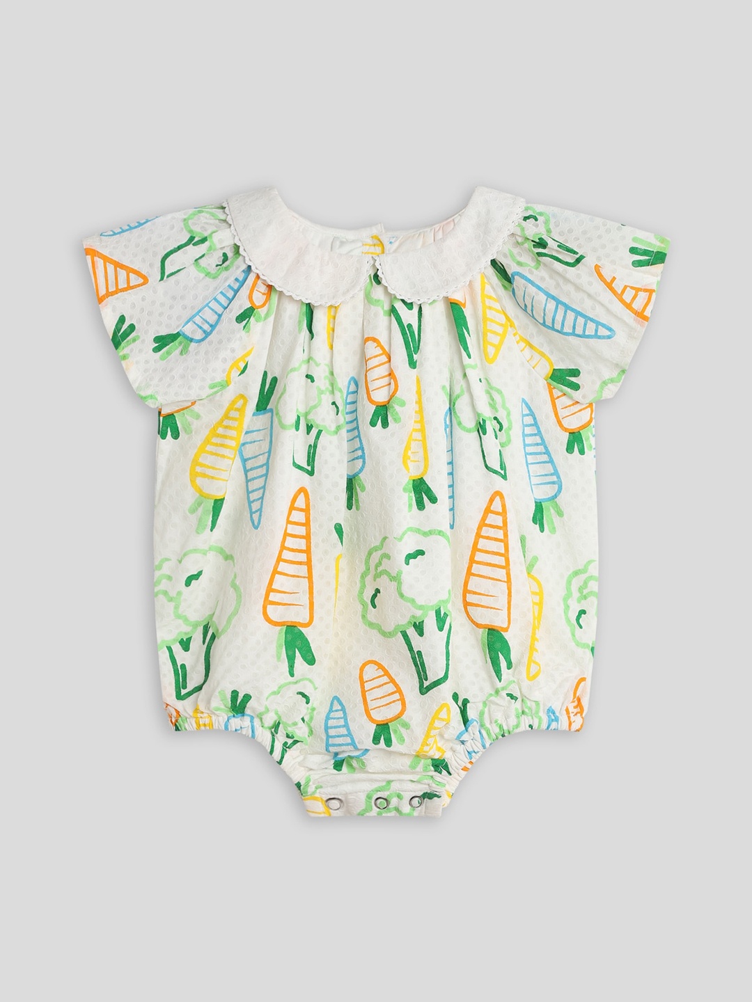 

Somersault Infant Girls Printed Pure Cotton Bodysuit, Cream