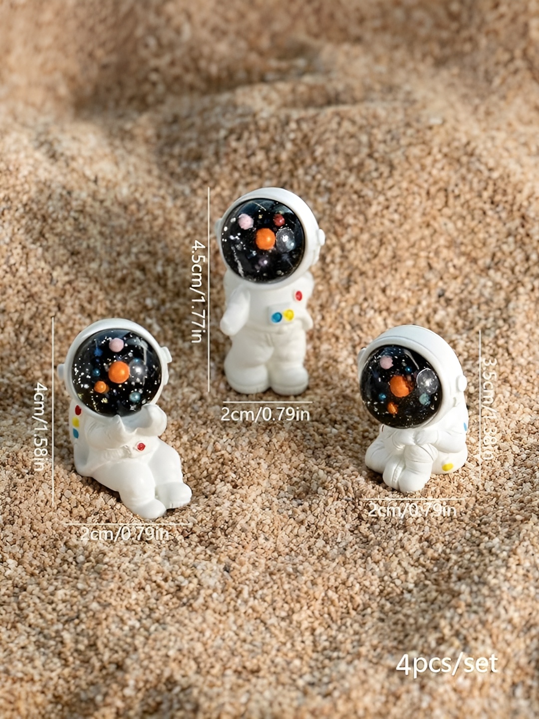 CraftVatika White & Black 4 Pieces Idol Showpiece
