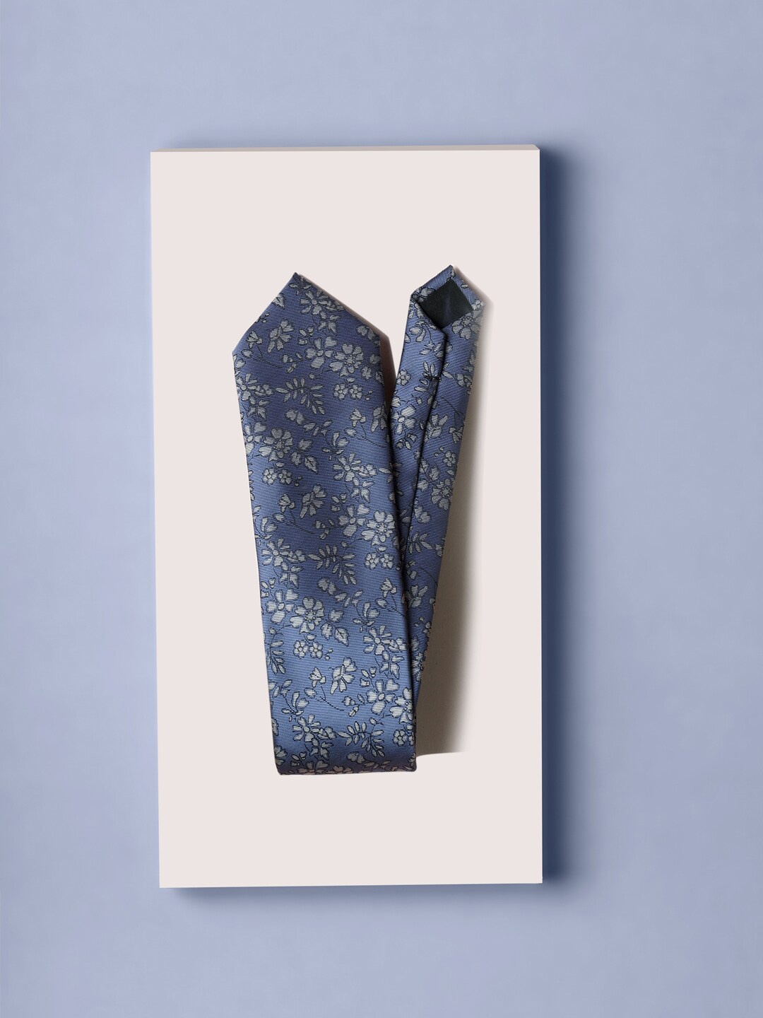 

Louis Philippe Men Printed Skinny Tie, Blue