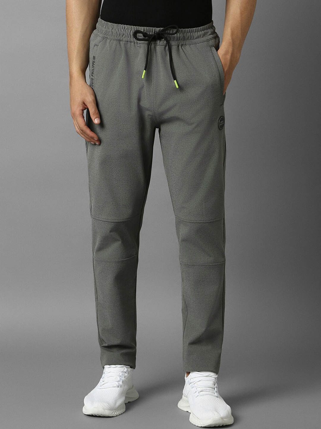 

Louis Philippe Men Pure Cotton Track Pants, Grey