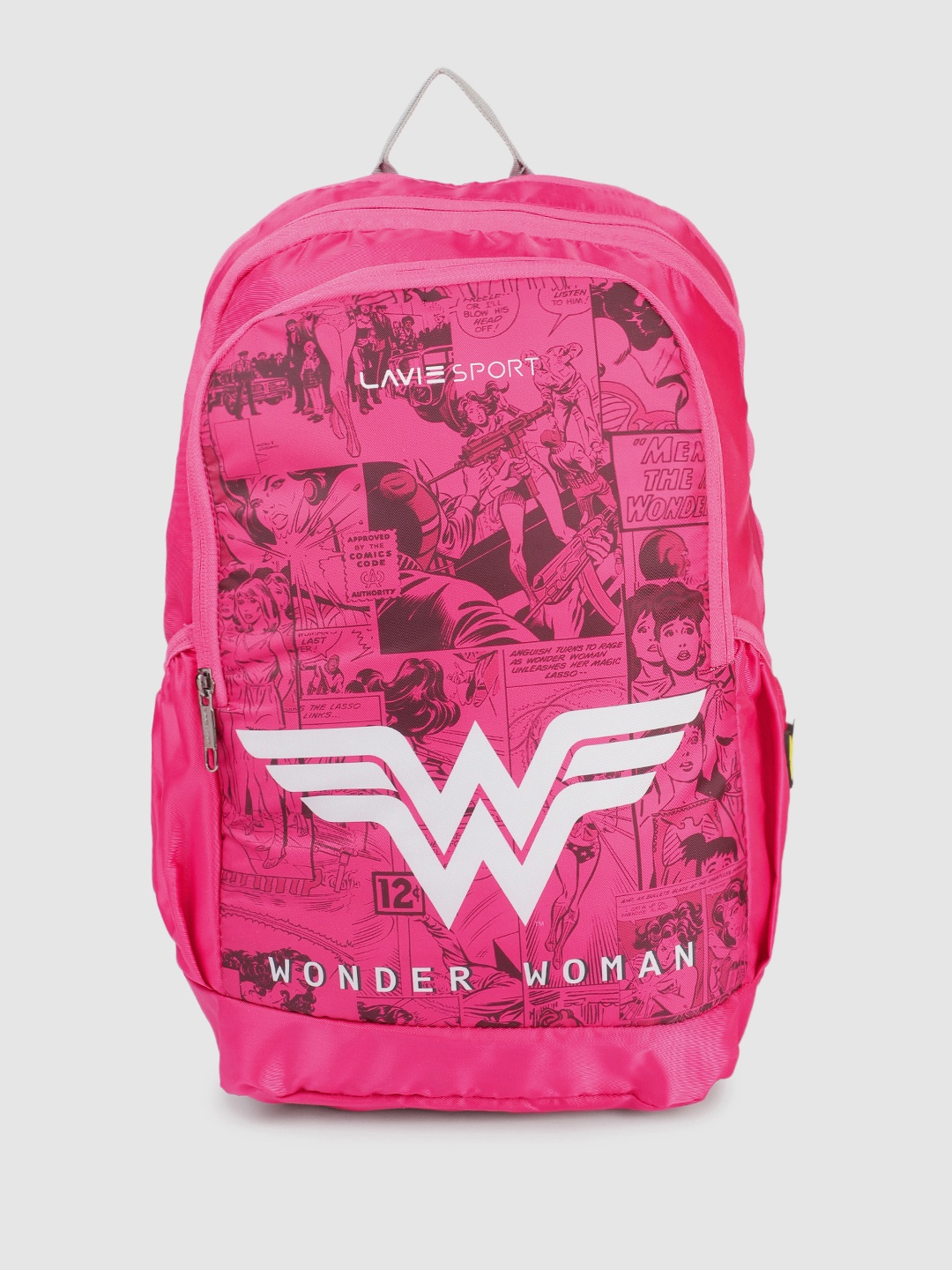 

LAVIE SPORT Kids Wonder Woman Printed Backpack, Magenta