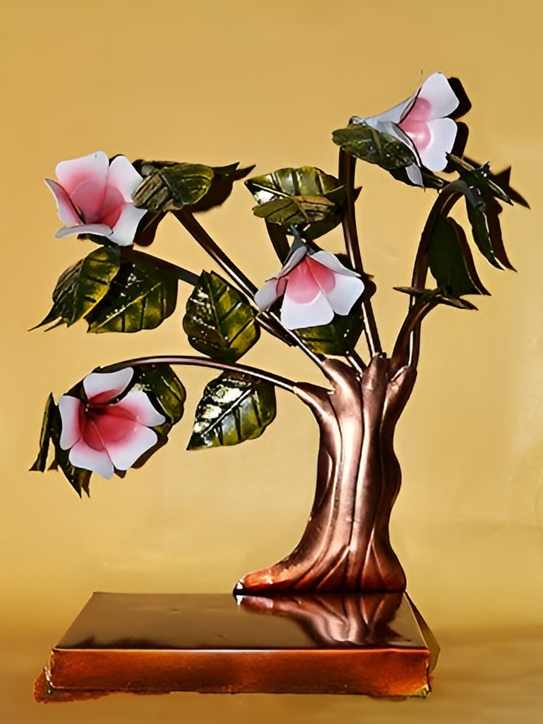 

CraftVatika Gold-Toned & Green Metal Idol Showpiece