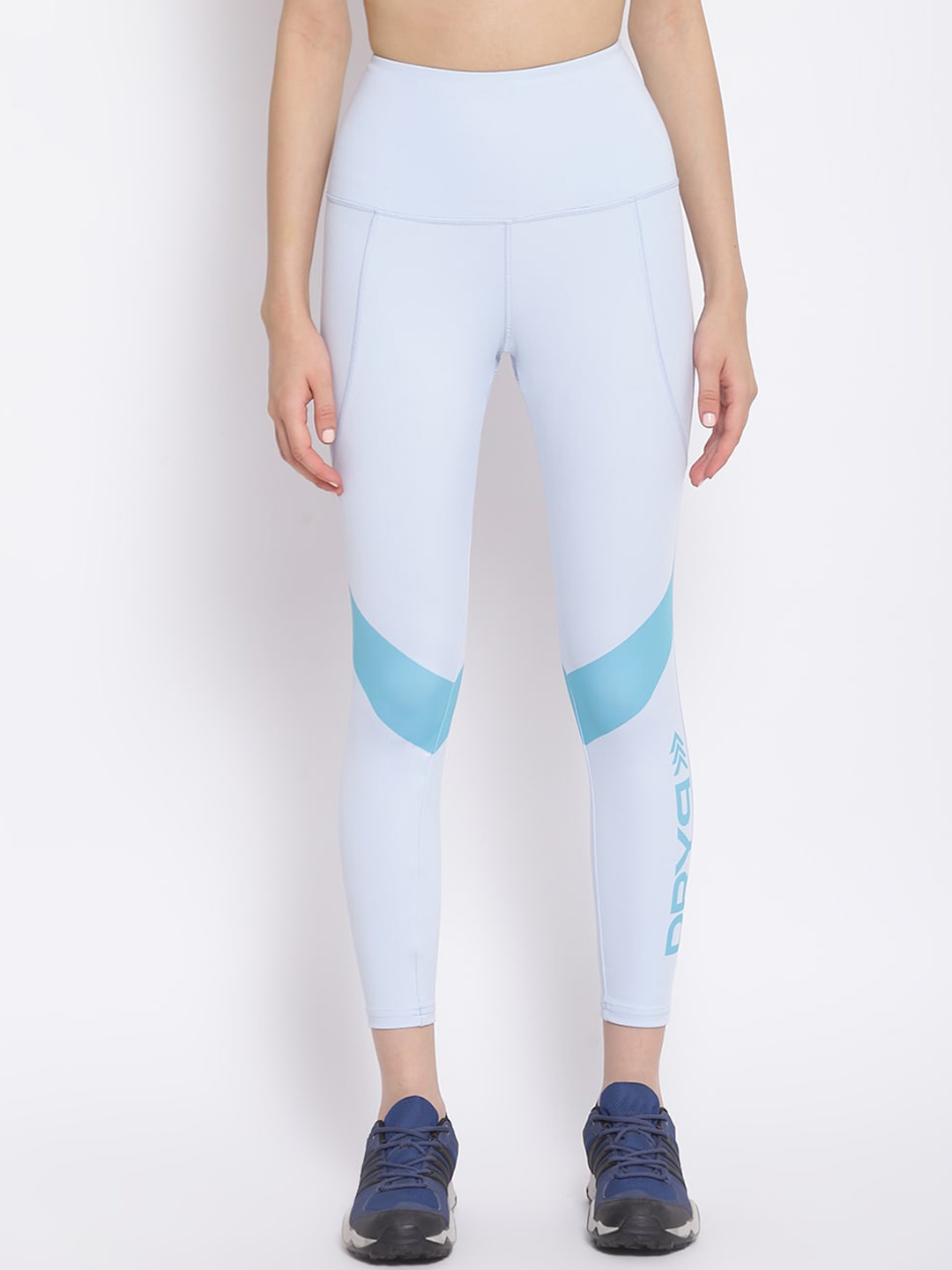 

DRYP EVOLUT Printed Rapid-Dry Ankle Length Training Tights, Blue
