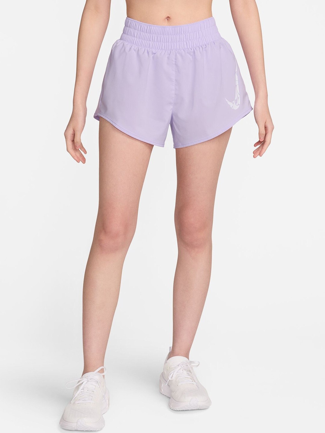 

Nike One Women's Dri-FIT Mid-Rise 8cm (approx.) Brief-Lined Shorts, Lavender
