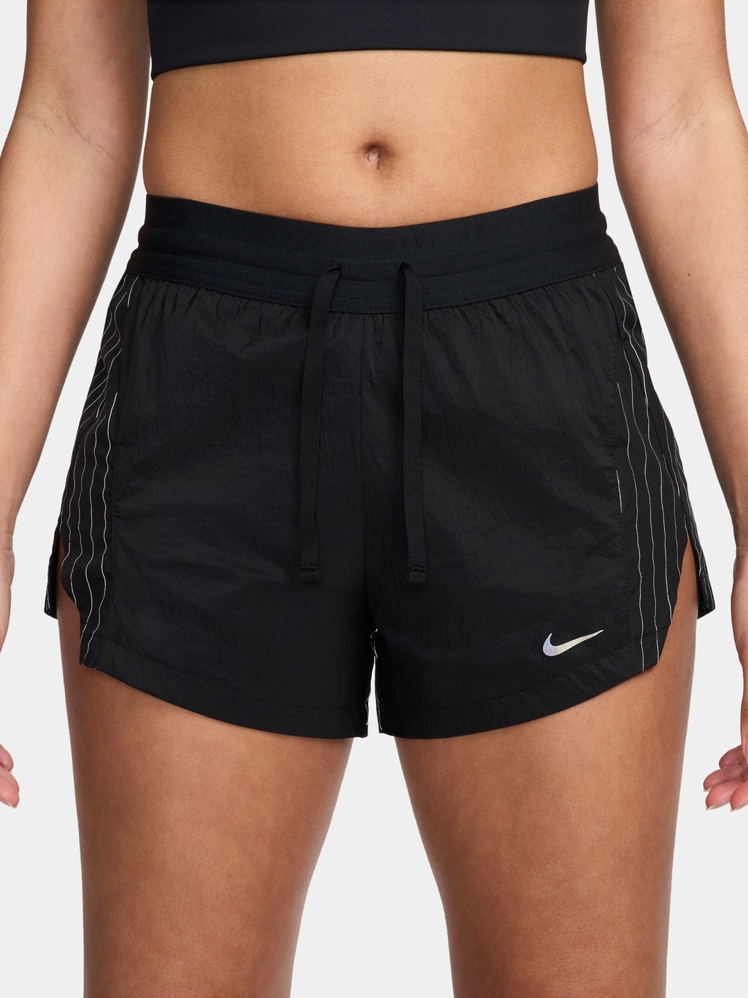 

Nike Running Division Women's Mid-Rise 8cm (approx.) Brief-Lined Running Shorts, Black