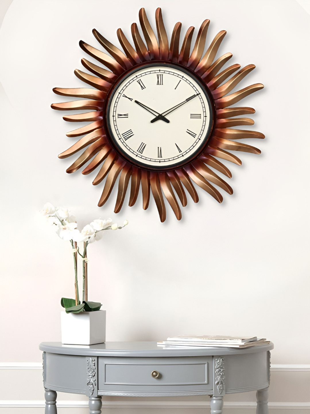 

Craft Smith Gold Toned & White Contemporary Wall Clock