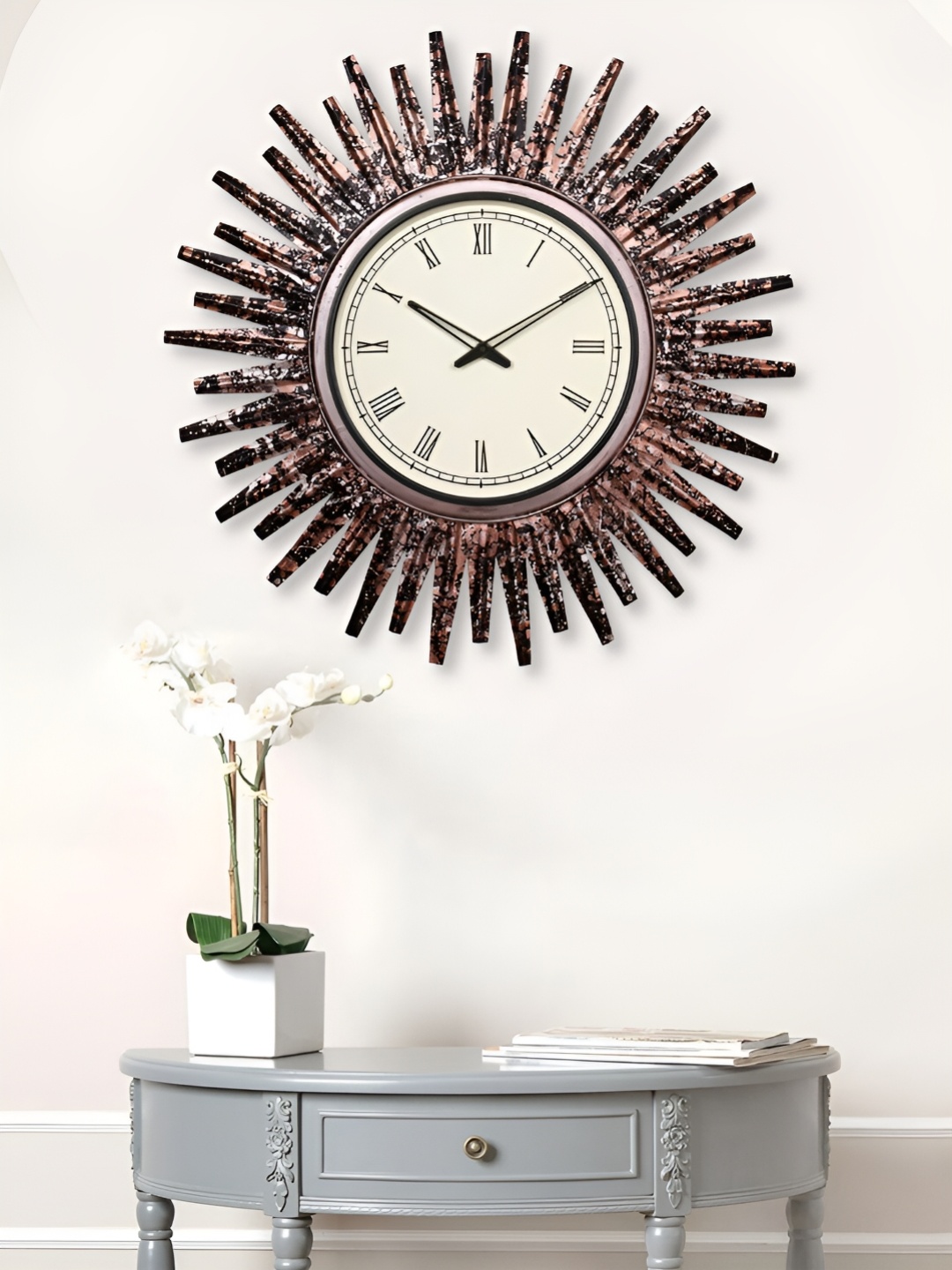 

Craft Smith Black & White Embellished Contemporary Wall Clock