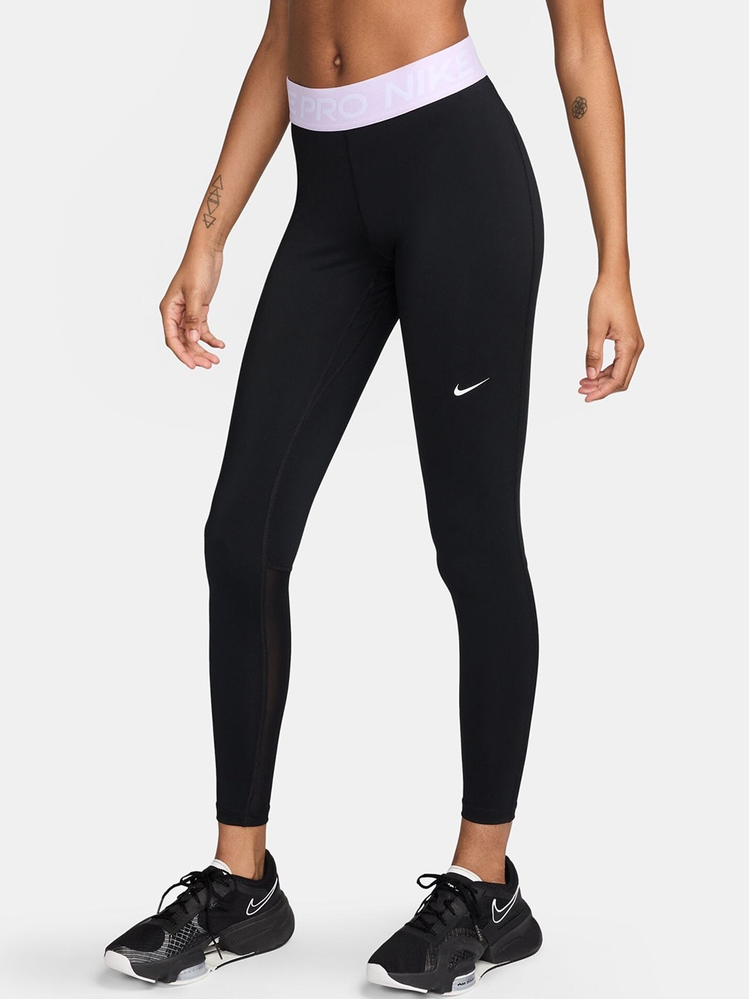 

Nike Pro Women's Mid-Rise Leggings, Black