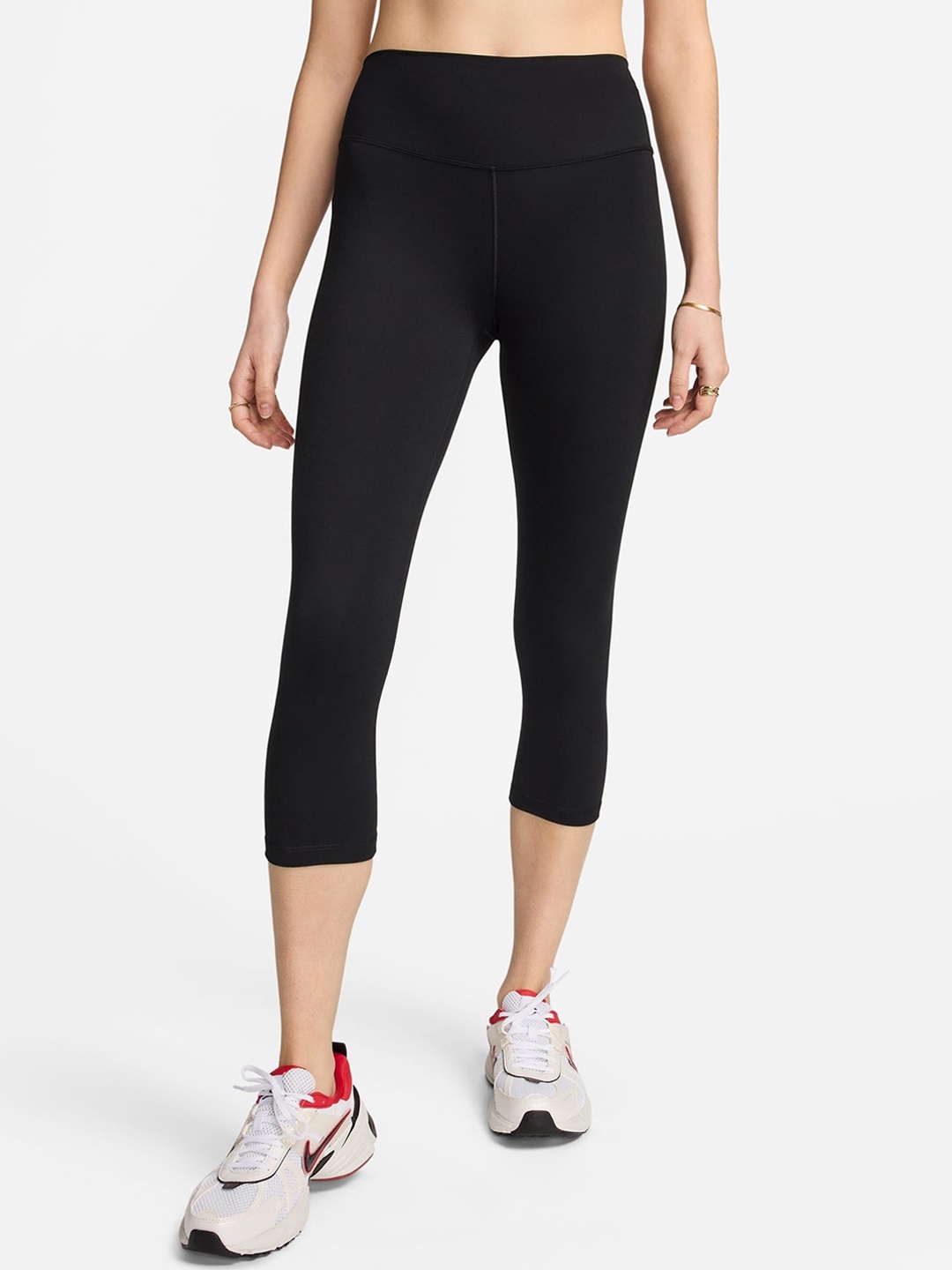 

Nike One Women's High-Waisted Crop Leggings, Black