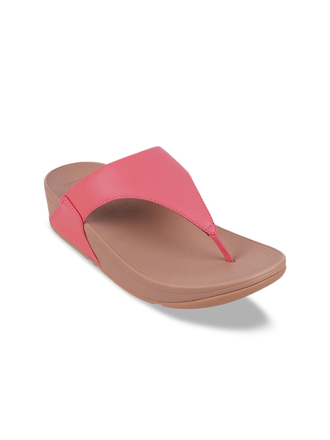

fitflop Open Toe Leather Comfort Heels, Pink